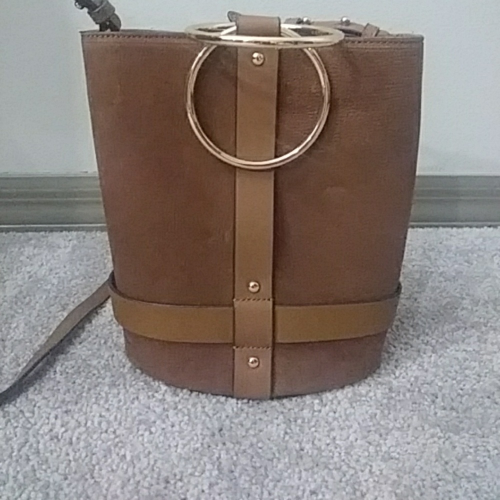 Cognac Bucket Bag
